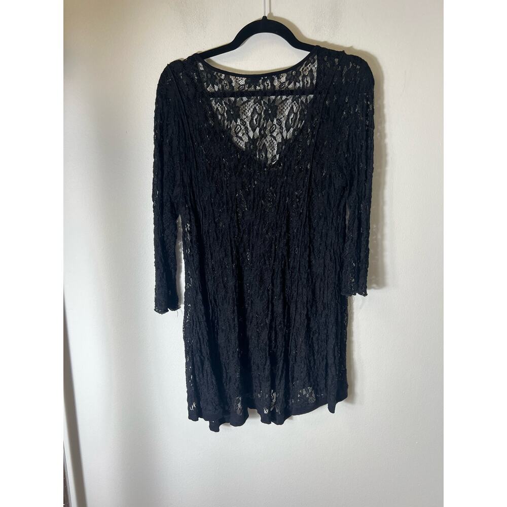 Surrealist black blouse fits like a medium - Picture 2 of 3